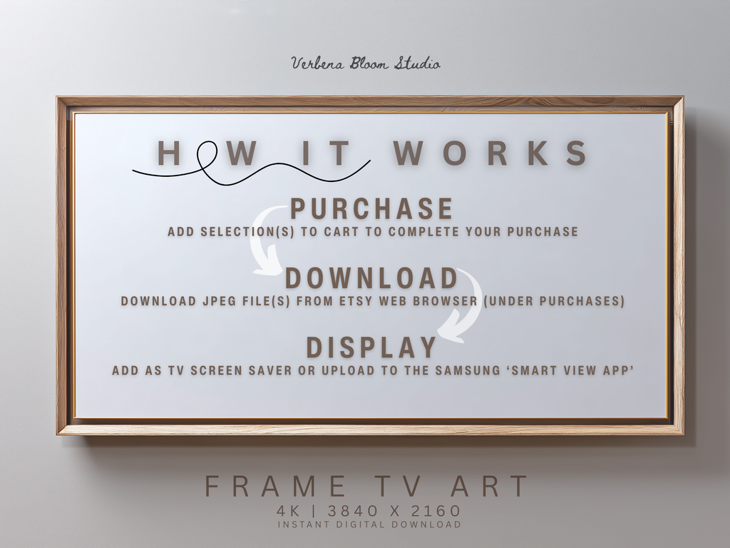 Nancy Meyers Inspired Floral Frame TV Art | Warm Neutral Digital Decor