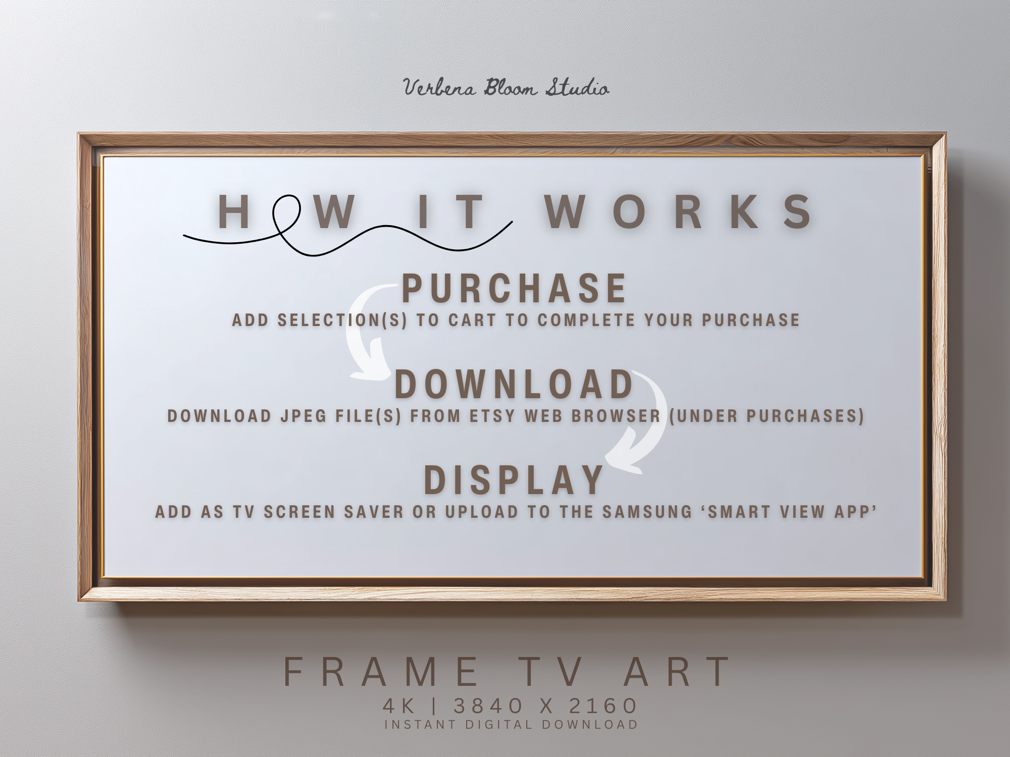 Nancy Meyers Inspired Floral Frame TV Art | Warm Neutral Digital Decor