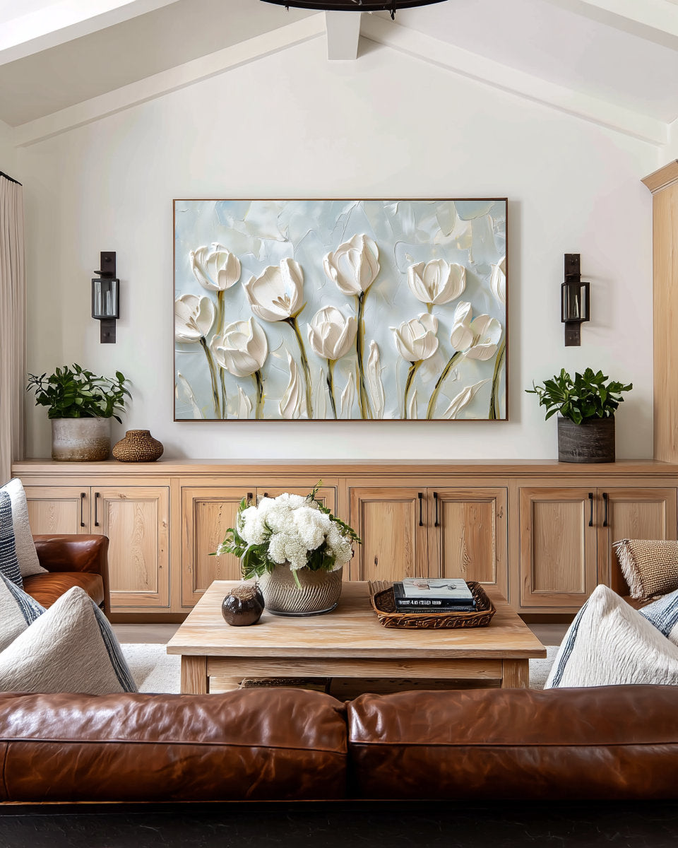 Tulips Frame TV Art | Spring Floral Digital TV Art for Samsung & Smart TVs