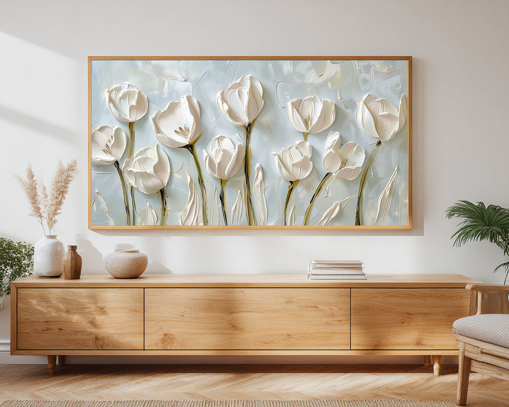 Tulips Frame TV Art | Spring Floral Digital TV Art for Samsung & Smart TVs